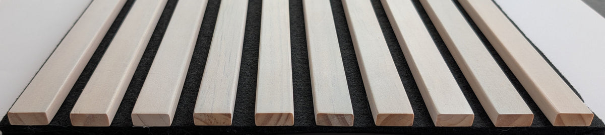 D5 Akustikpaneel Flexivo Detailansicht Holzlamellen und Akustikfilz